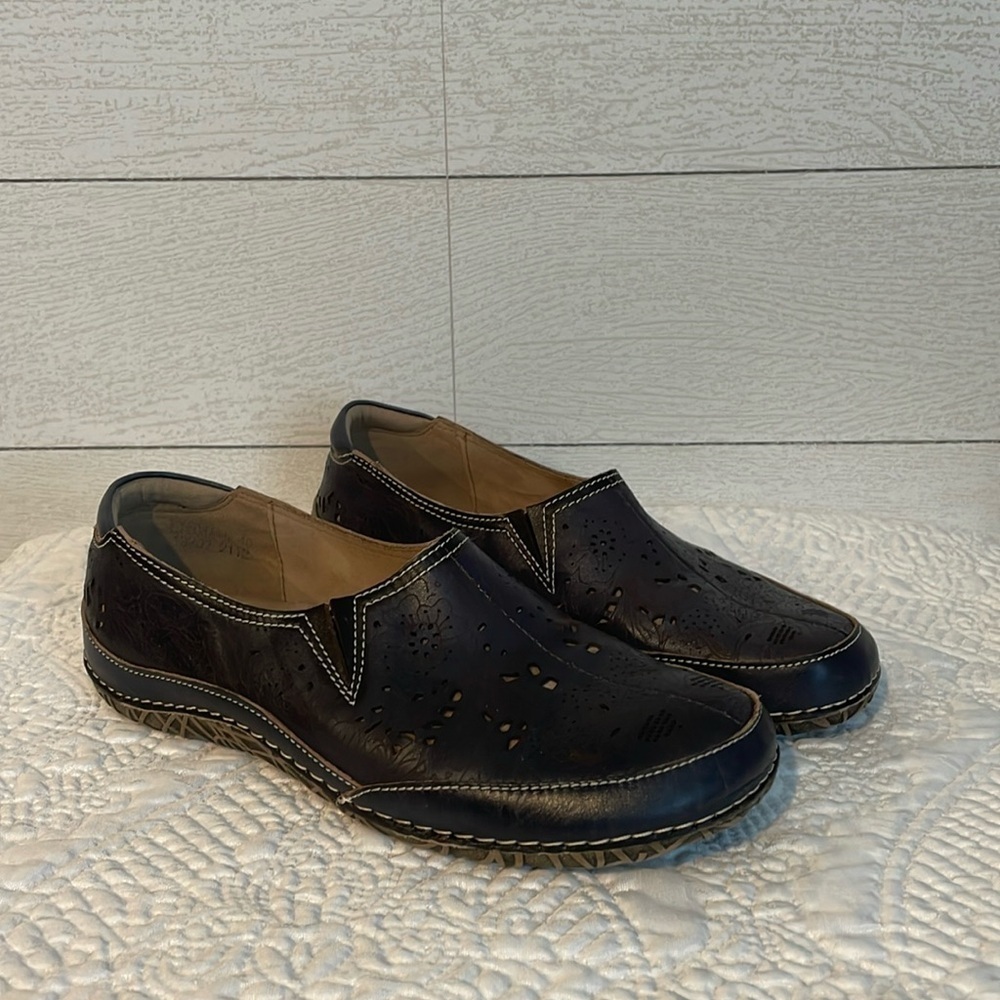 Spring Step L'Artiste Libora Shoes Navy Sz‎ 40 $120 Artsy Boho Comfort Workwear